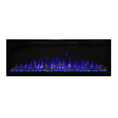 Modern Flames 100" Spectrum Slimline Wall Mount Electric Fireplace SPS-100B