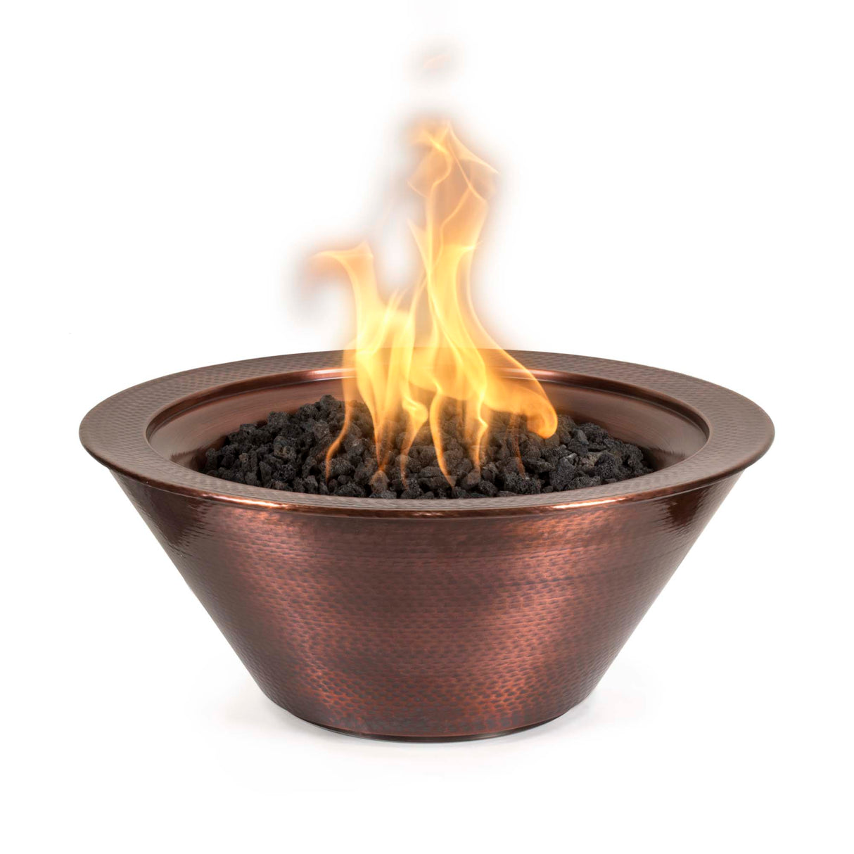 The Outdoor Plus 30" Cazo Hammered Copper Fire Bowl OPT-102-30NWF