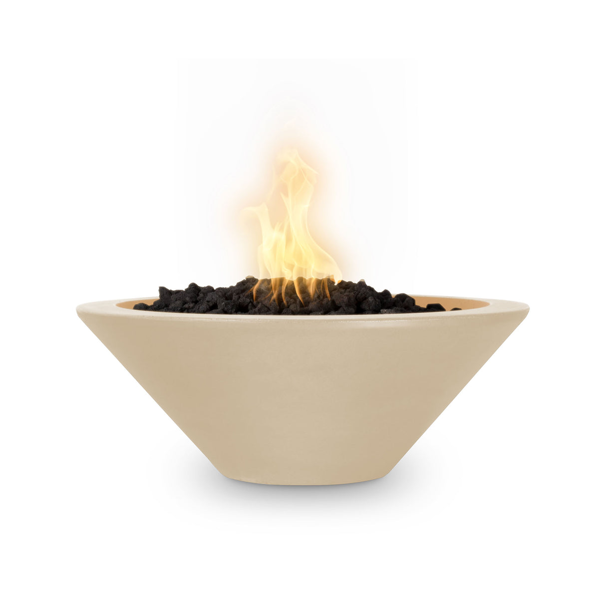 The Outdoor Plus 36" Cazo GFRC Concrete Round Fire Bowl OPT-36RFO