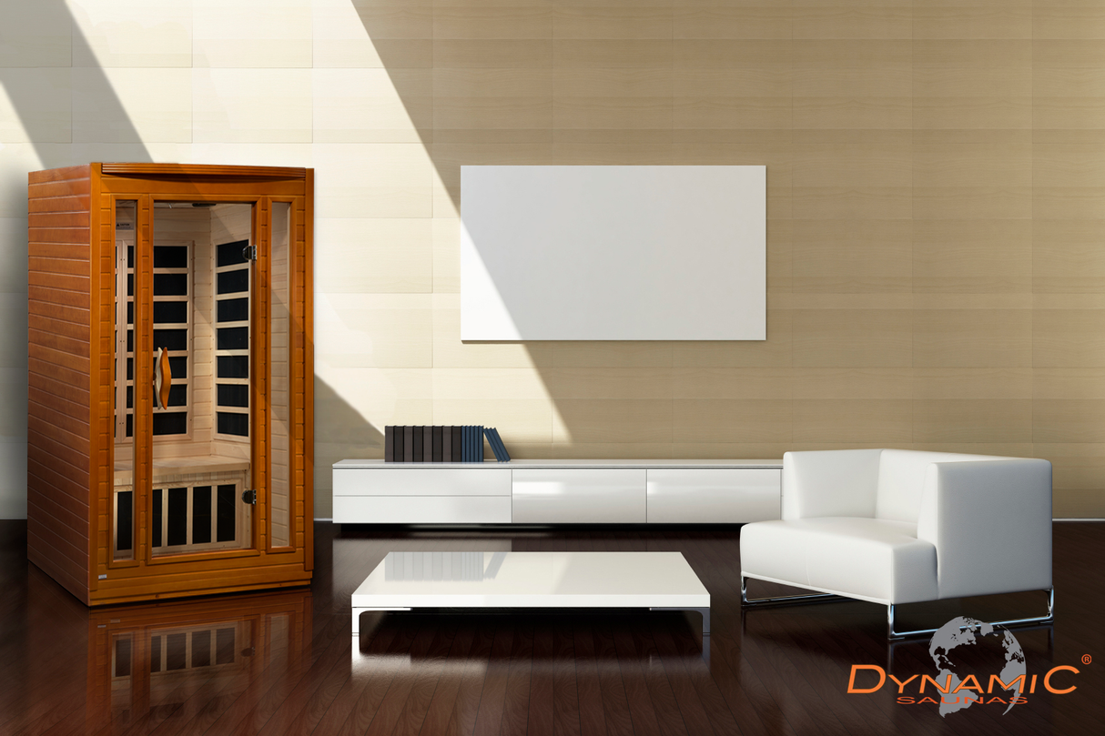 Dynamic Saunas San Marino Elite 2-Person Ultra Low EMF Infrared Sauna DYN-6206-01 Elite