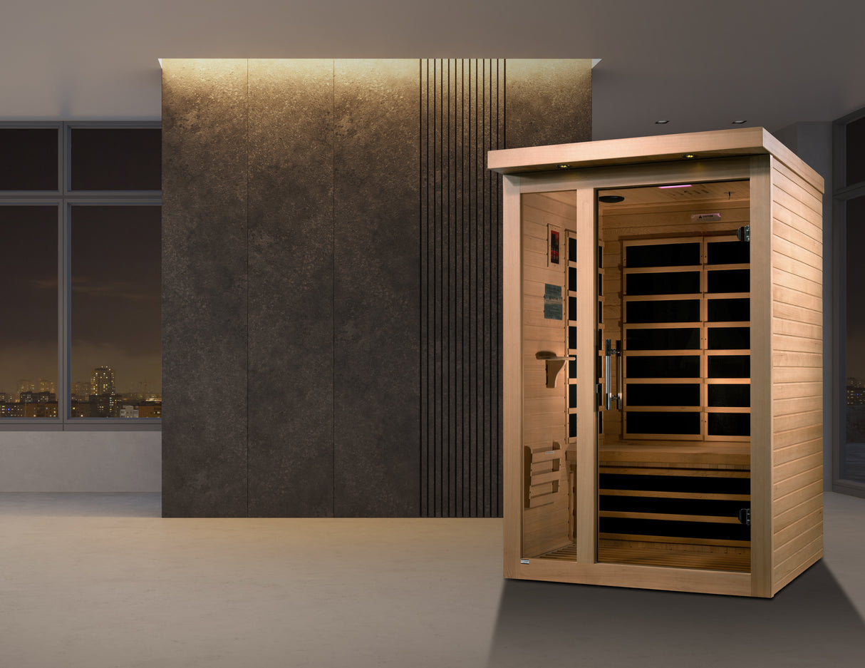 Dynamic Saunas Llumeneres 2-Person Ultra Low EMF Infrared Sauna DYN-6215-02