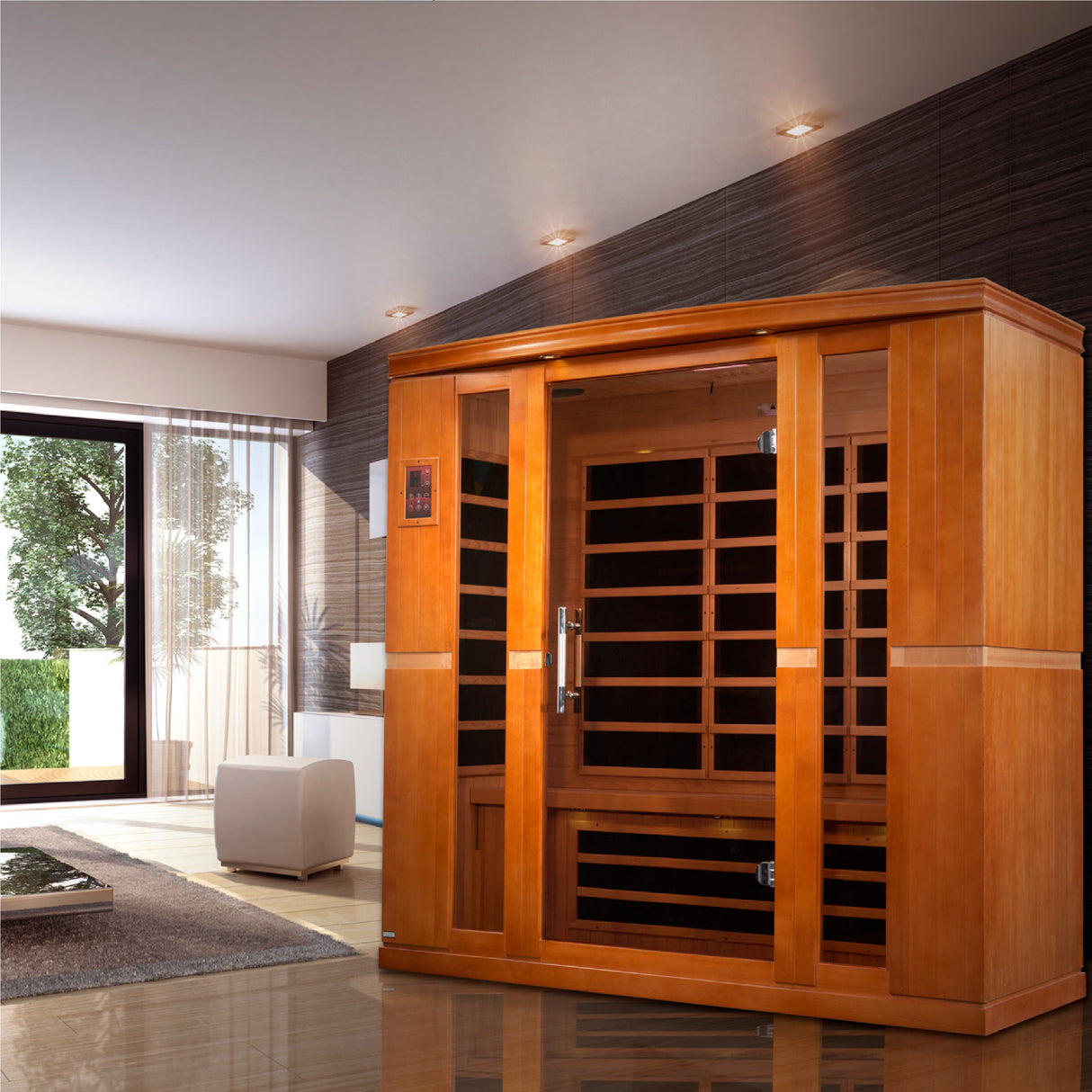 Dynamic Saunas Bergamo 4-Person Low EMF Infrared Sauna DYN-6440-01