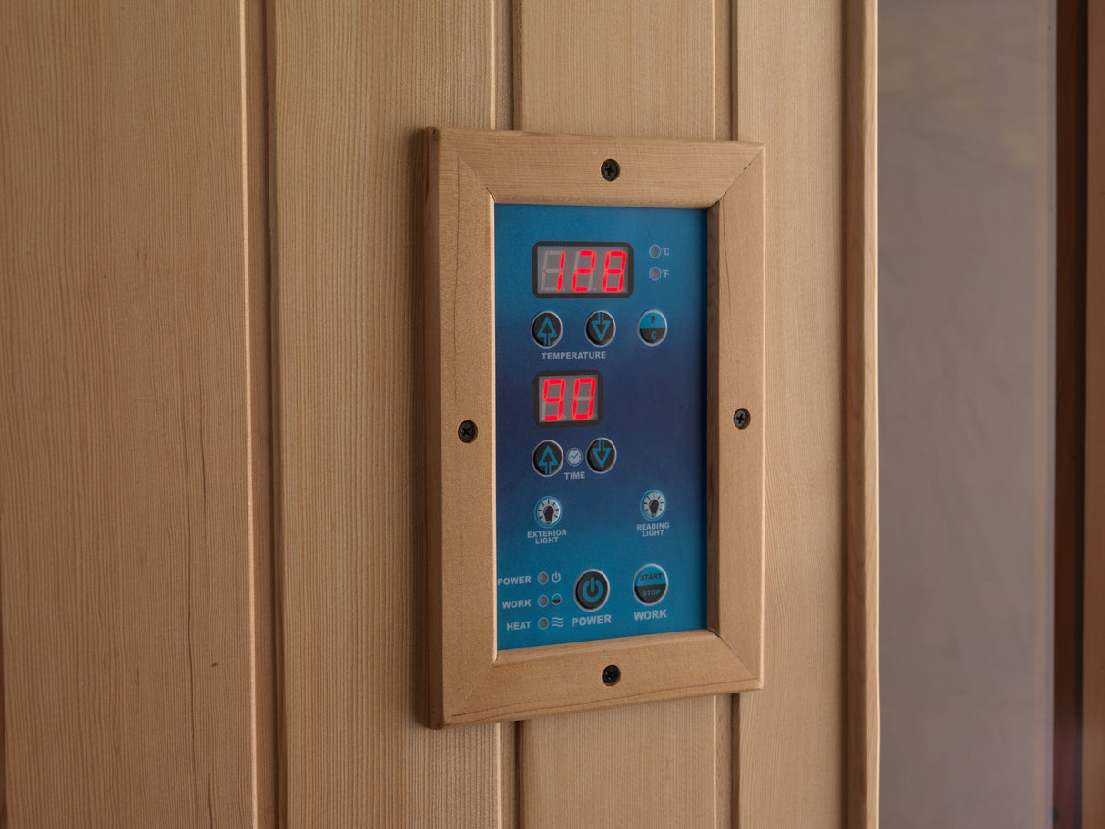 Golden Designs Reserve 3-Person Corner Near Zero EMF Infrared Sauna GDI-8035-02