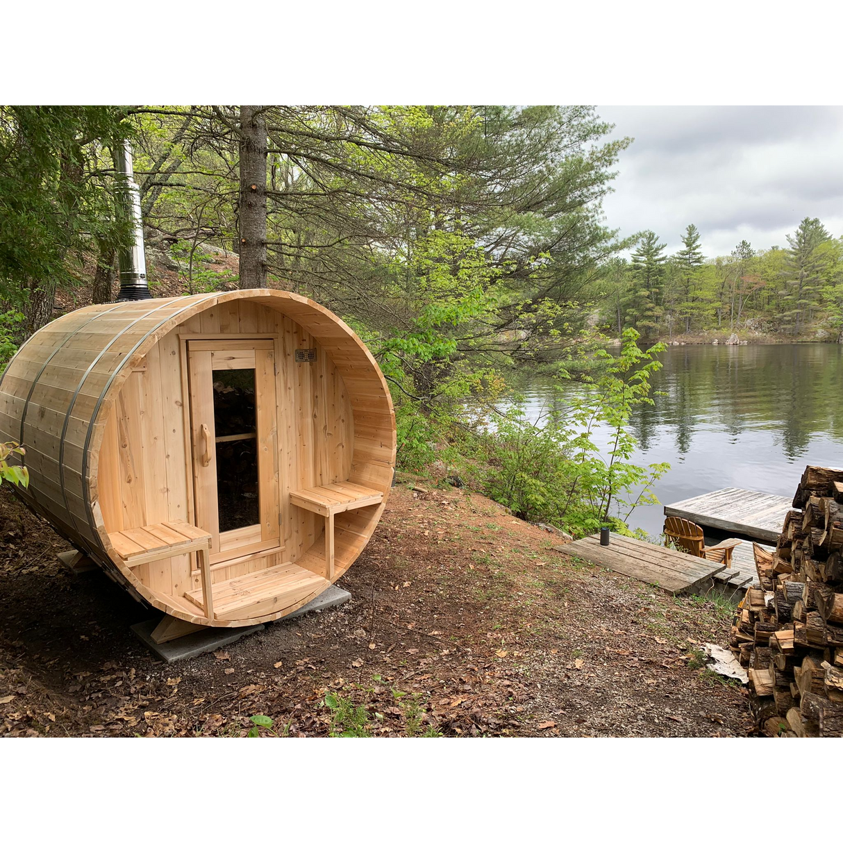 Dundalk CT Serenity Barrel Sauna CTC2245W