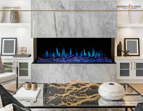 Modern Flames Orion 120" Multi Sided Virtual Electric Fireplace OR120-MULTI