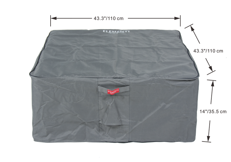 Elementi Plus Lucerne Square Rounded Corner Fire Table OFG419LG