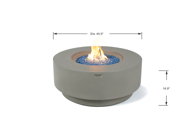 Elementi Plus Colosseo Round Fire Table OFG414LG