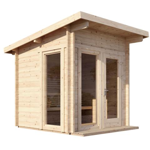 SaunaLife Model G4 Garden-Series 6 Person Outdoor Home Sauna Kit SL-MODELG4