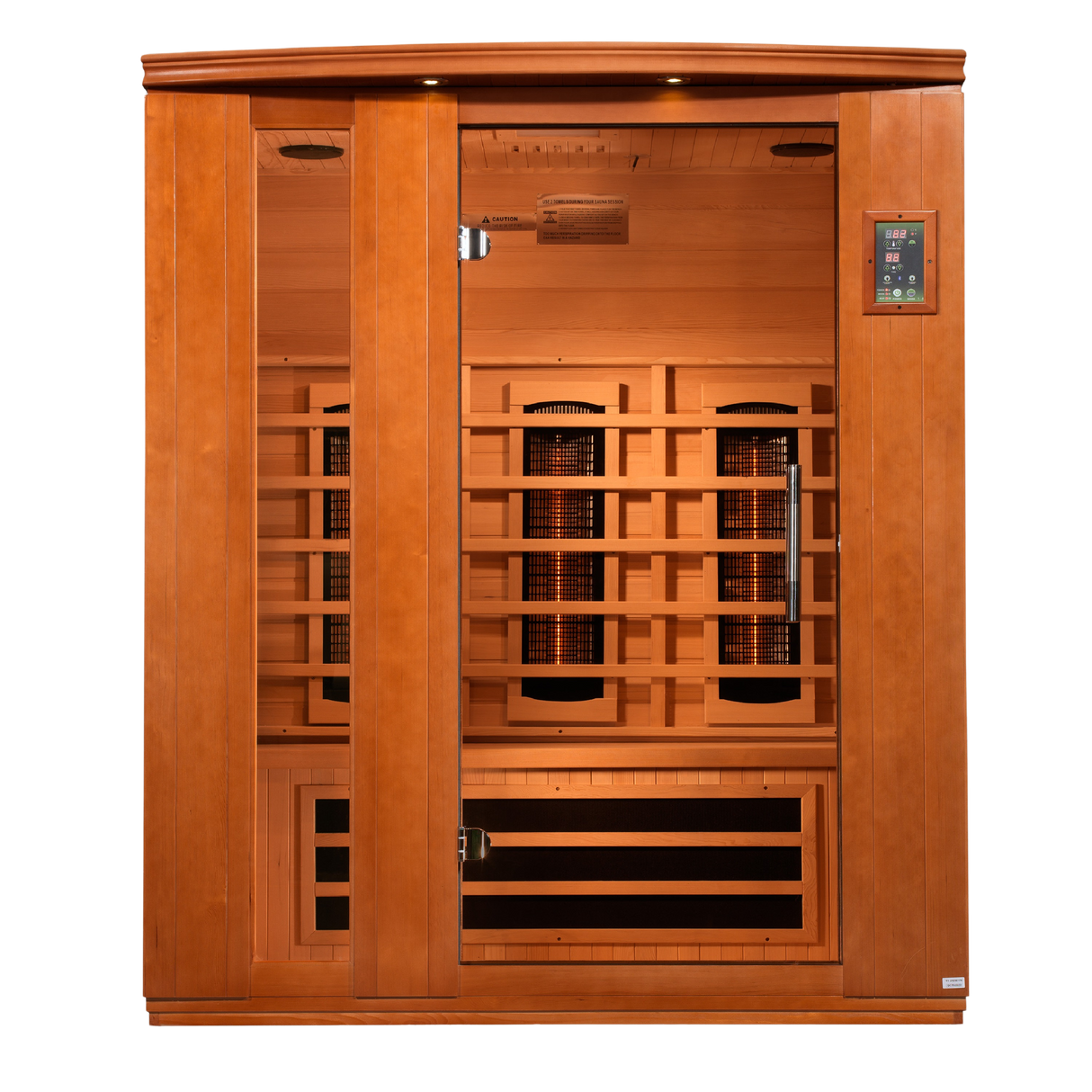 Dynamic Saunas Lugano 3-Person Full Spectrum Near Zero EMF Infrared Sauna DYN-6336-03 FS