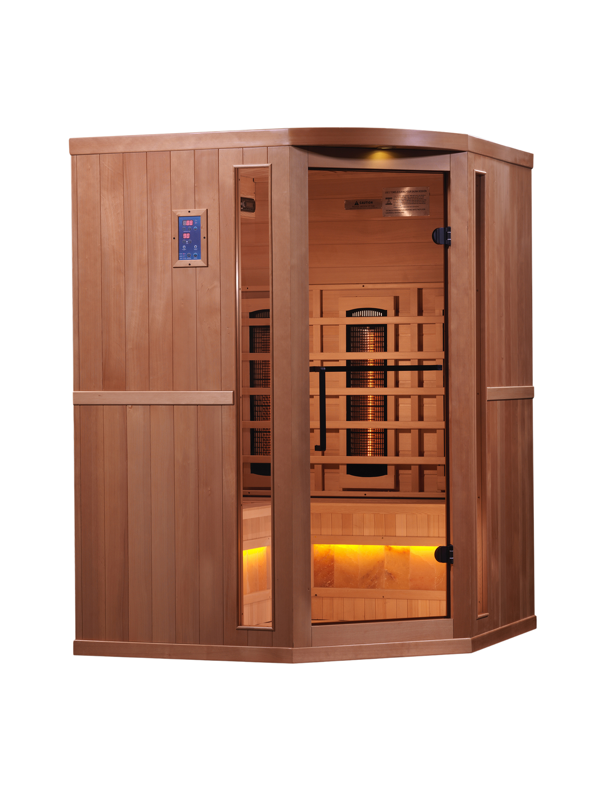 Golden Designs Reserve 3-Person Corner Near Zero EMF Infrared Sauna GDI-8035-02