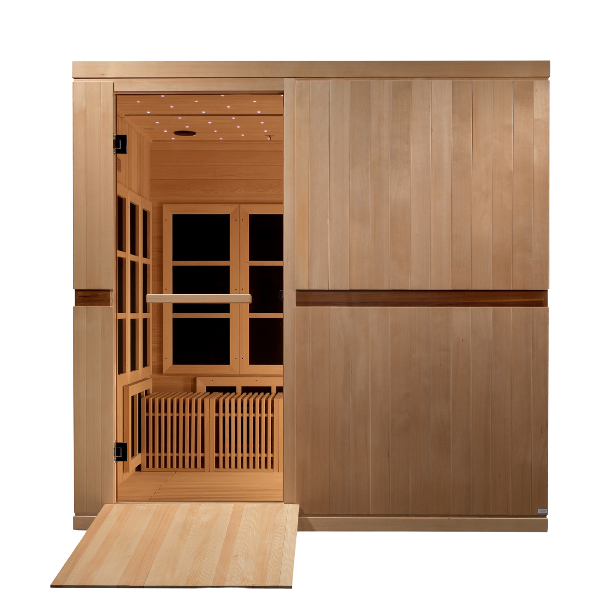 Golden Designs Dynamic Catalonia 8-Person Near Zero EMF Infrared Sauna GDI-6880-01