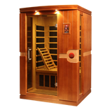 Dynamic Saunas Venice 2-Person Ultra Low EMF Infrared Sauna DYN-6210-01 Elite