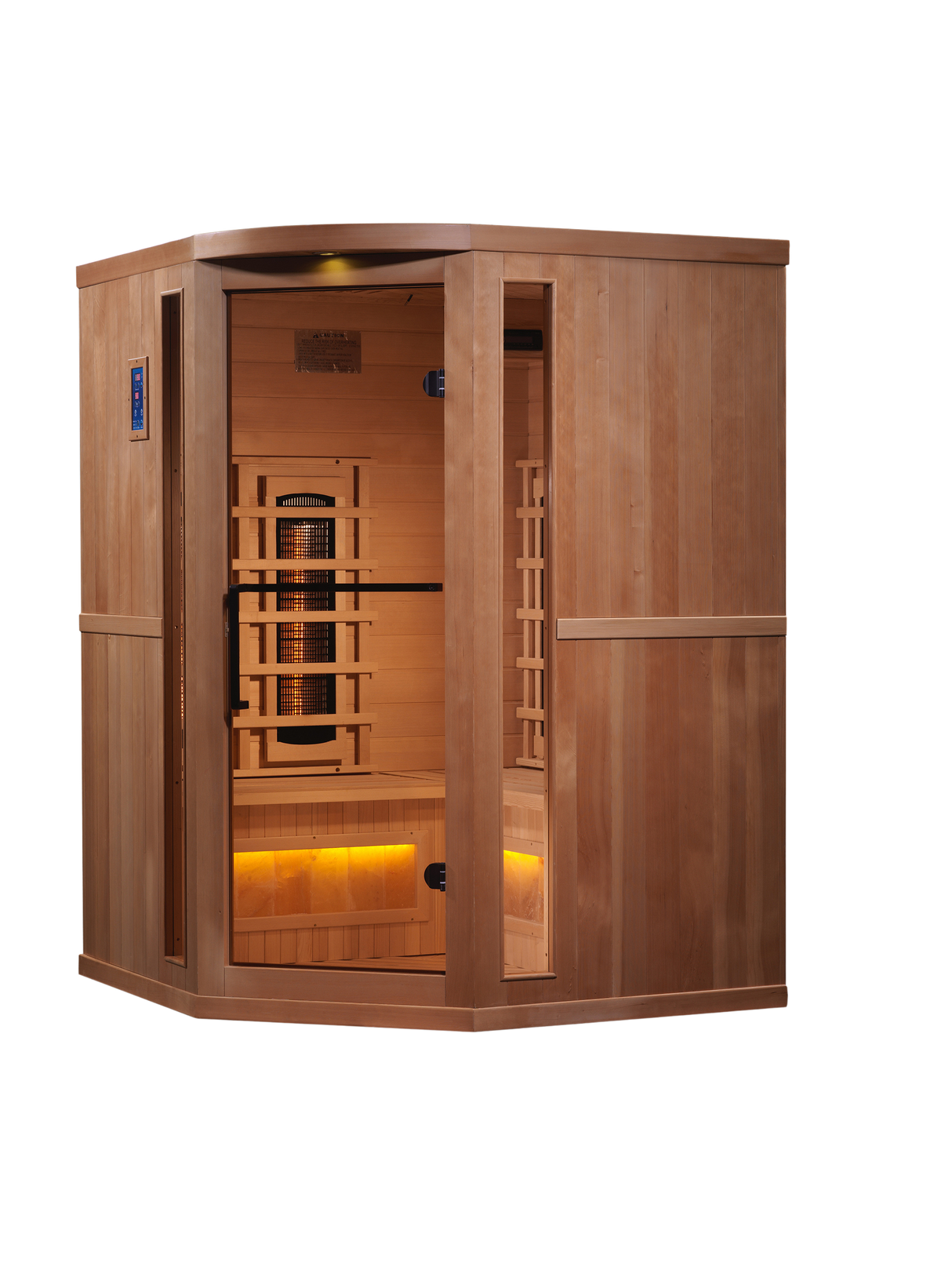 Golden Designs Reserve 3-Person Corner Near Zero EMF Infrared Sauna GDI-8035-02
