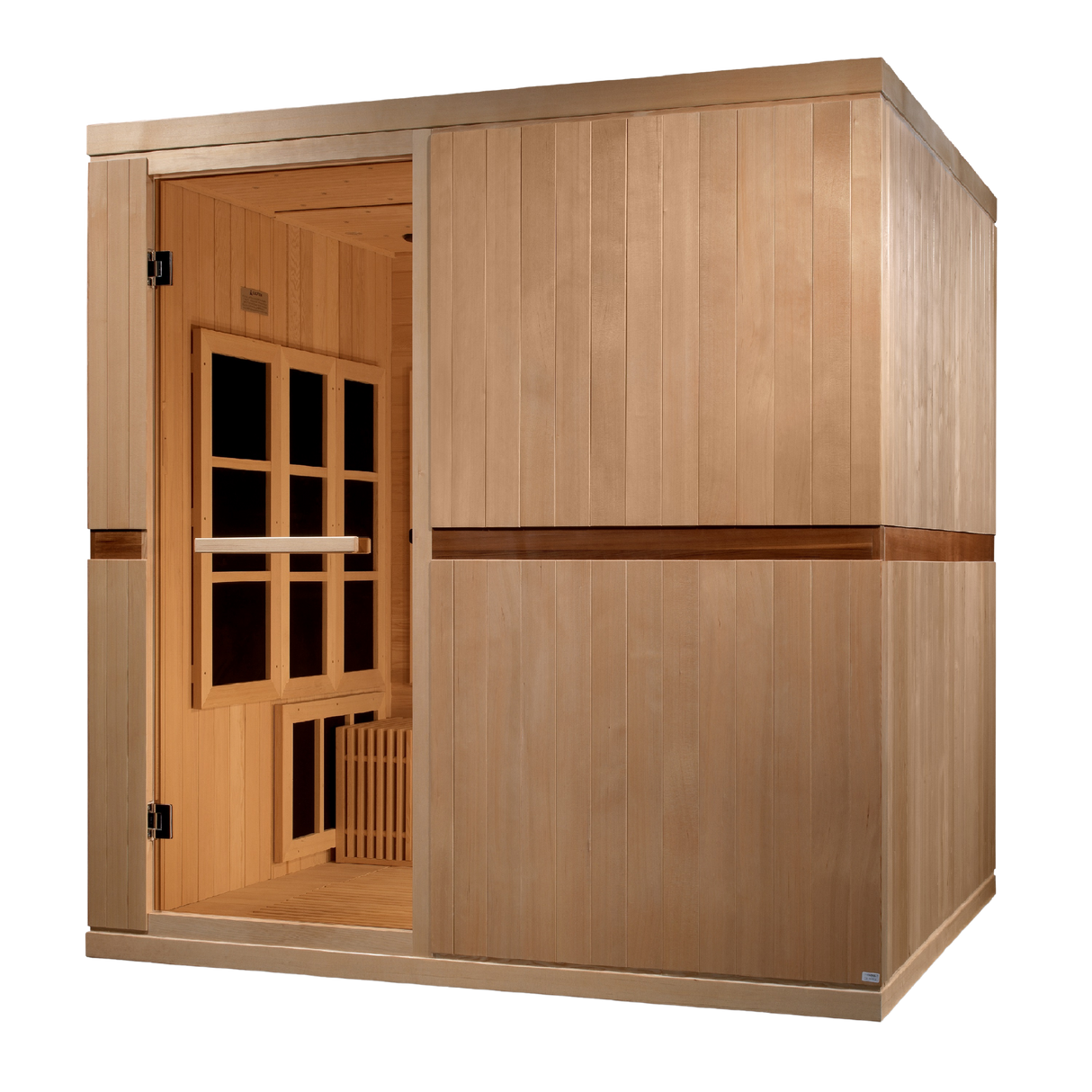 Golden Designs Dynamic Catalonia 8-Person Near Zero EMF Infrared Sauna GDI-6880-01