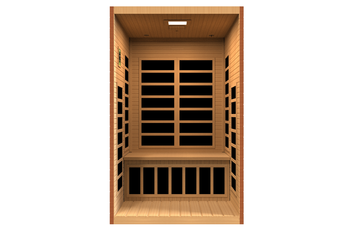 Dynamic Saunas Santiago Elite 2-Person Ultra Low EMF Infrared Sauna DYN-6209-02 Elite