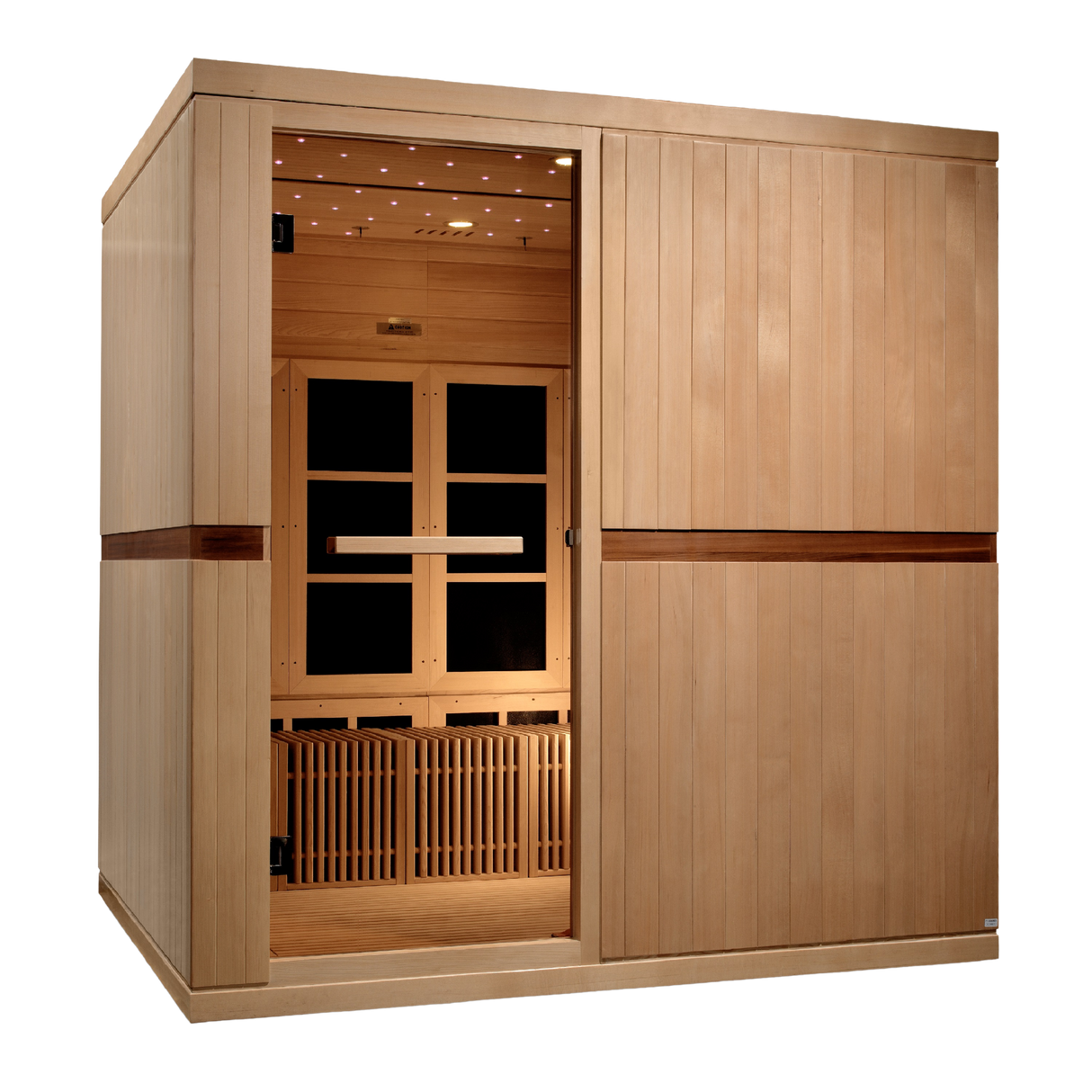 Golden Designs Dynamic Catalonia 8-Person Near Zero EMF Infrared Sauna GDI-6880-01