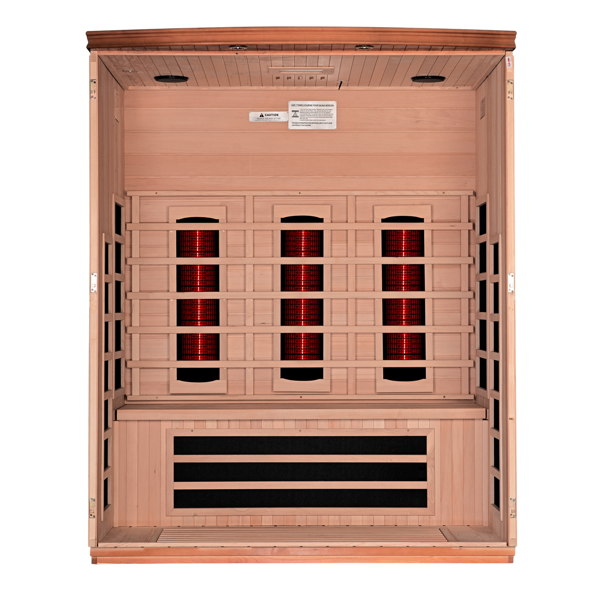 Dynamic Saunas Lugano 3-Person Full Spectrum Near Zero EMF Infrared Sauna DYN-6336-03 FS