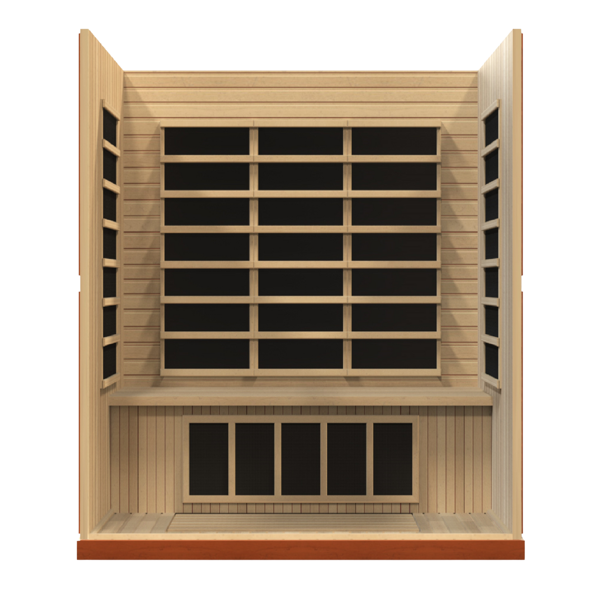 Dynamic Saunas Bergamo 4-Person Low EMF Infrared Sauna DYN-6440-01