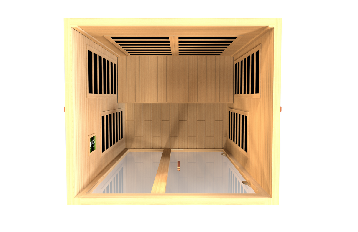 Dynamic Saunas Santiago Elite 2-Person Ultra Low EMF Infrared Sauna DYN-6209-02 Elite