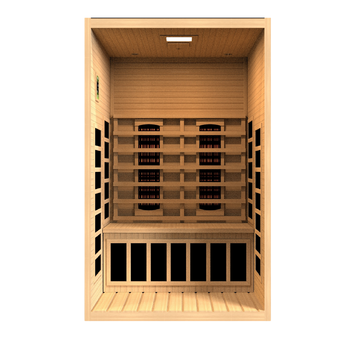 Dynamic Saunas Santiago 2-Person Full Spectrum Near Zero EMF Infrared Sauna DYN-6209-03 FS