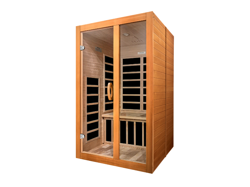 Dynamic Saunas Santiago Elite 2-Person Ultra Low EMF Infrared Sauna DYN-6209-02 Elite
