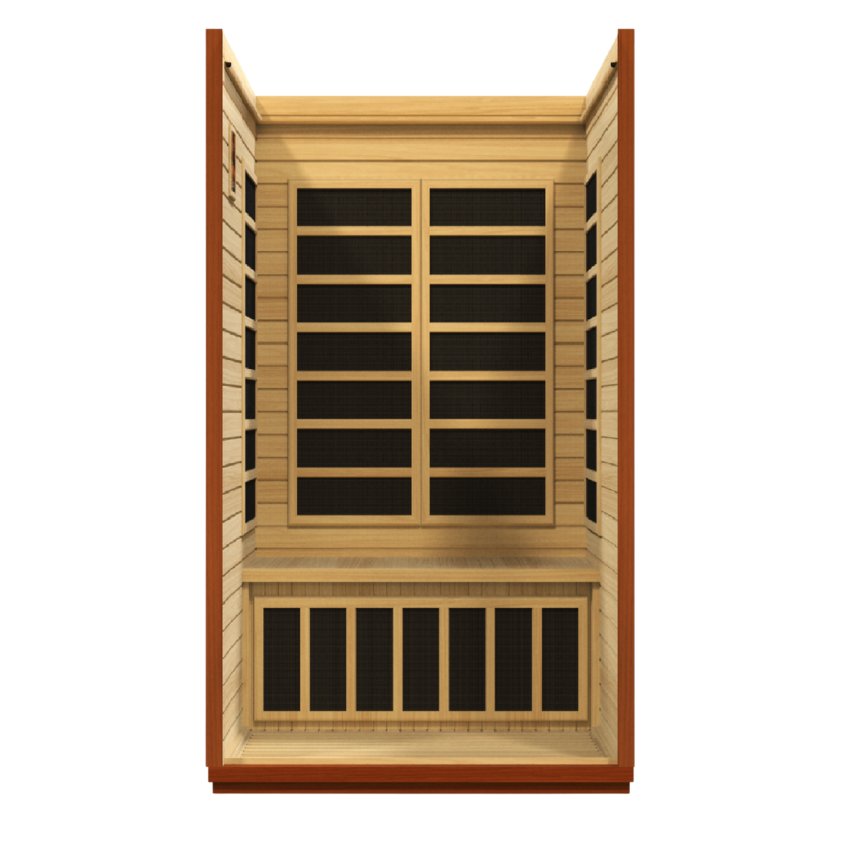 Dynamic Saunas San Marino Elite 2-Person Ultra Low EMF Infrared Sauna DYN-6206-01 Elite