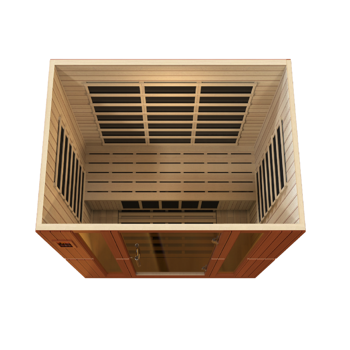 Dynamic Saunas Bergamo 4-Person Low EMF Infrared Sauna DYN-6440-01