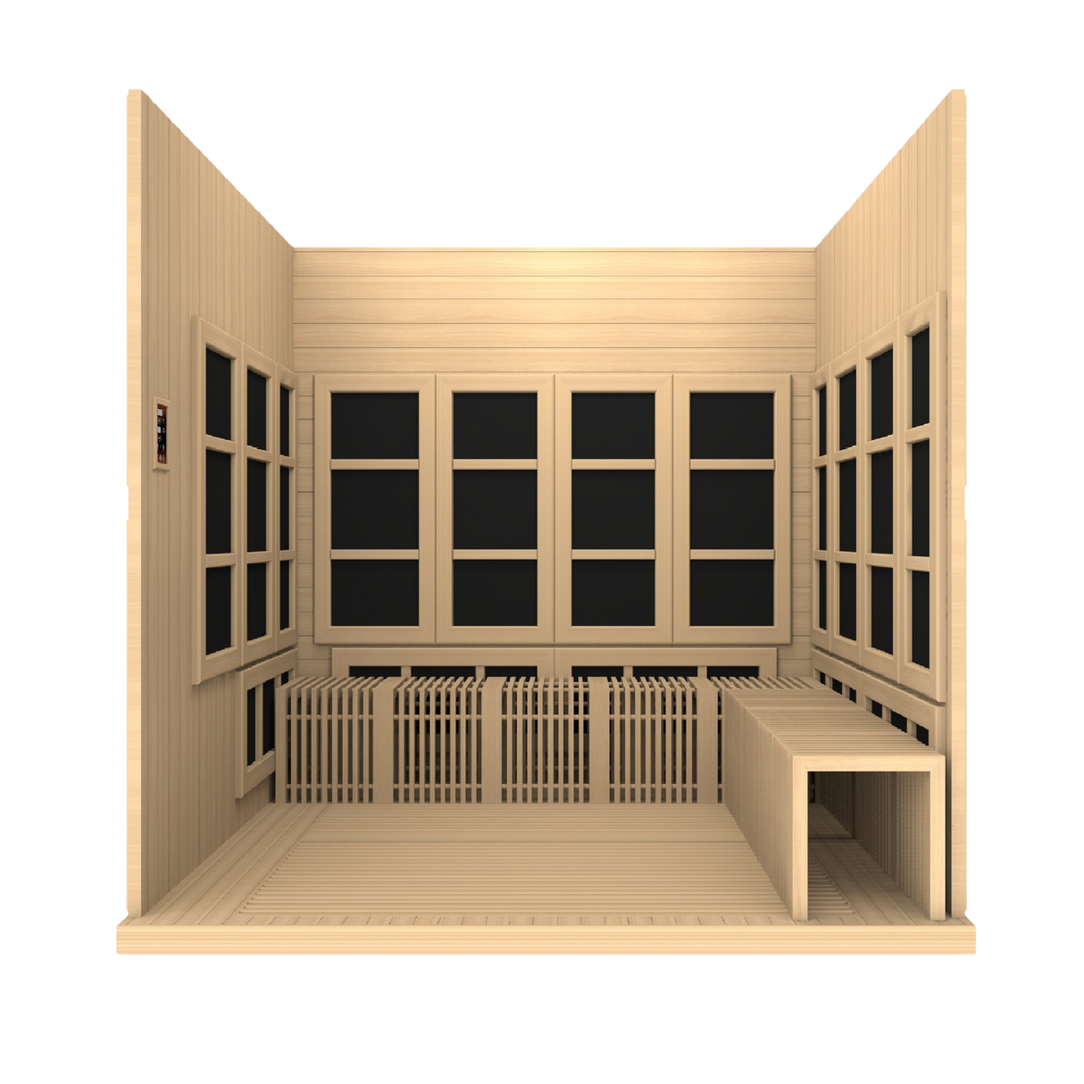 Golden Designs Dynamic Catalonia 8-Person Near Zero EMF Infrared Sauna GDI-6880-01