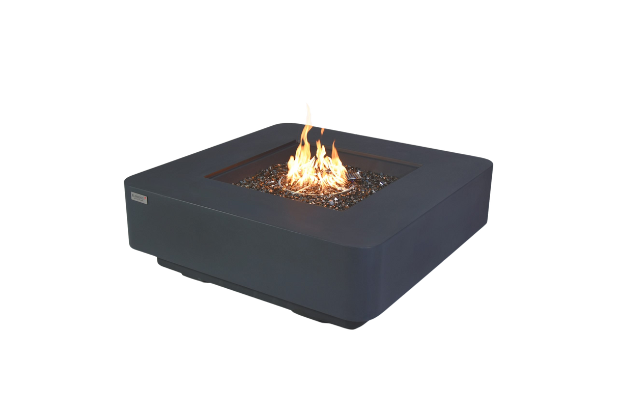 Elementi Plus Bergamo Square Rounded Corner Fire Table OFG419DG