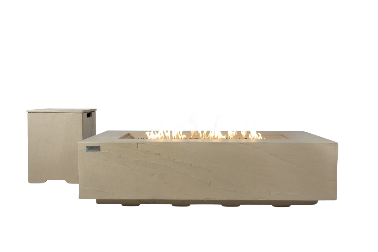 Elementi Plus Colorado Rectangle Sandstone Fire Table OFG410SY