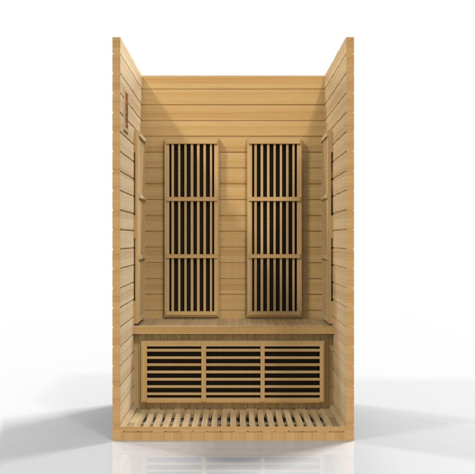 Maxxus Seattle 2-Person Hemlock Low EMF FAR Infrared Sauna MX-J206-01