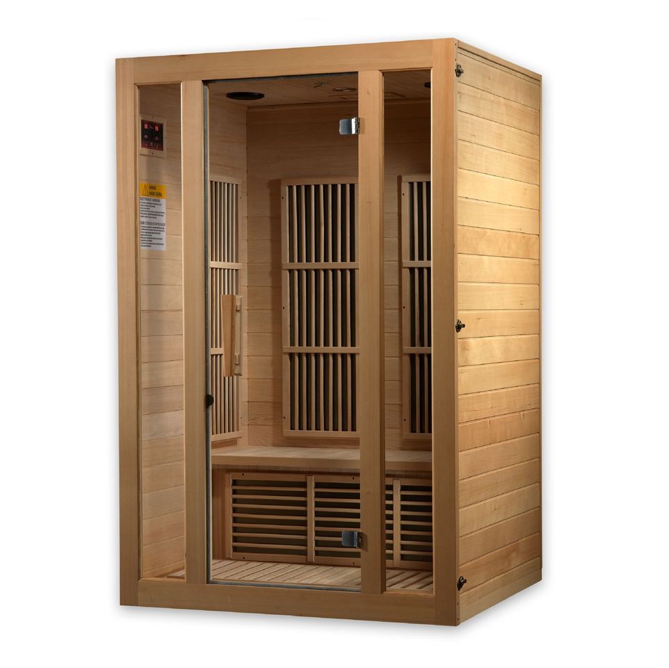 Maxxus Seattle 2-Person Hemlock Low EMF FAR Infrared Sauna MX-J206-01