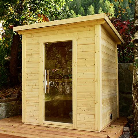SaunaLife Model G2 Garden-Series 4 Person Outdoor Home Sauna Kit SL-MODELG2