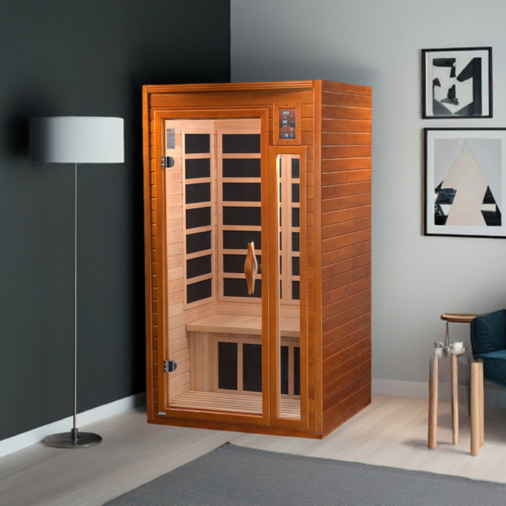 Dynamic Saunas Barcelona 1-2 Person Low EMF Infrared Sauna DYN-6106-01