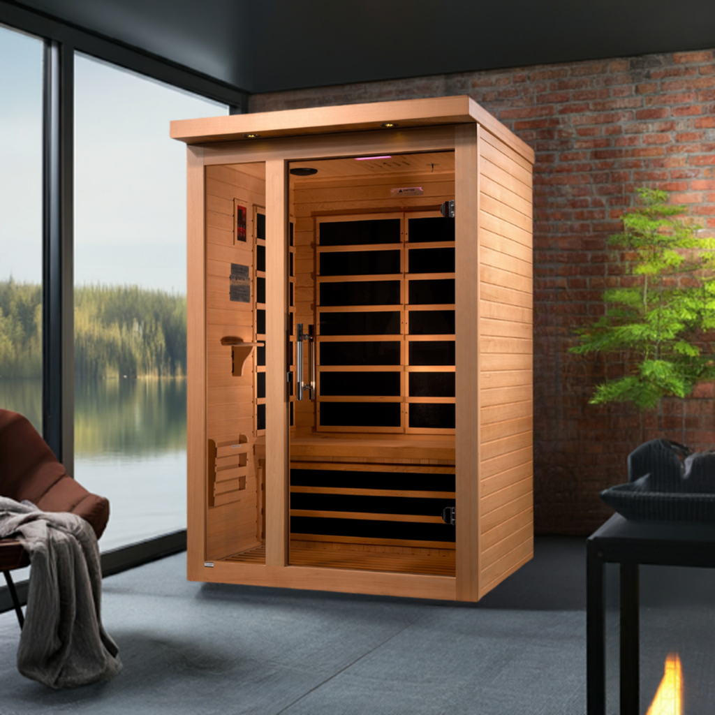 Dynamic Saunas Llumeneres 2-Person Ultra Low EMF Infrared Sauna DYN-6215-02
