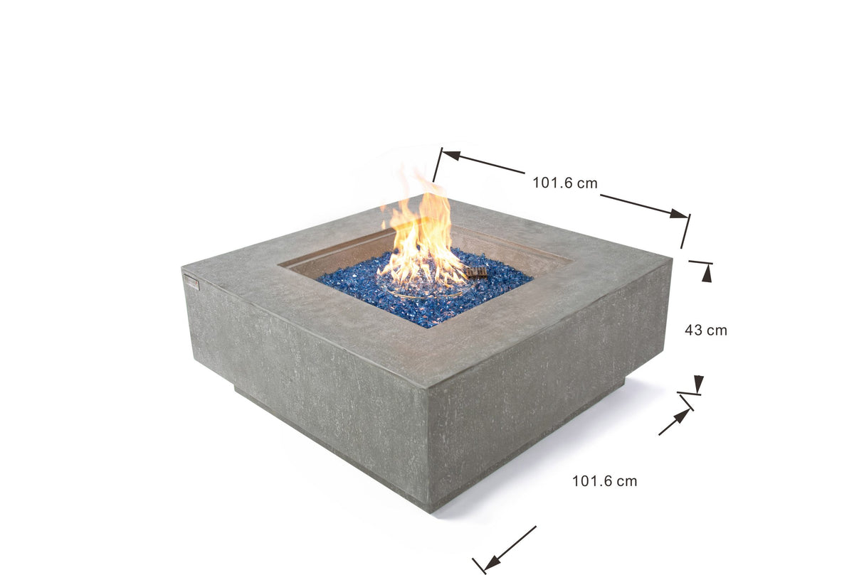 Elementi Plus Victoria Square Sandstone Fire Table OFG413LG