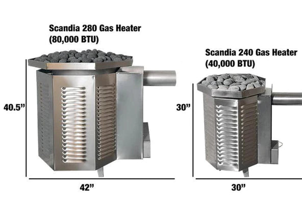 Scandia 40K BTU Gas Sauna Heater