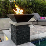 The Outdoor Plus 24" Maya GFRC Concrete Fire Bowl OPT-24SFO