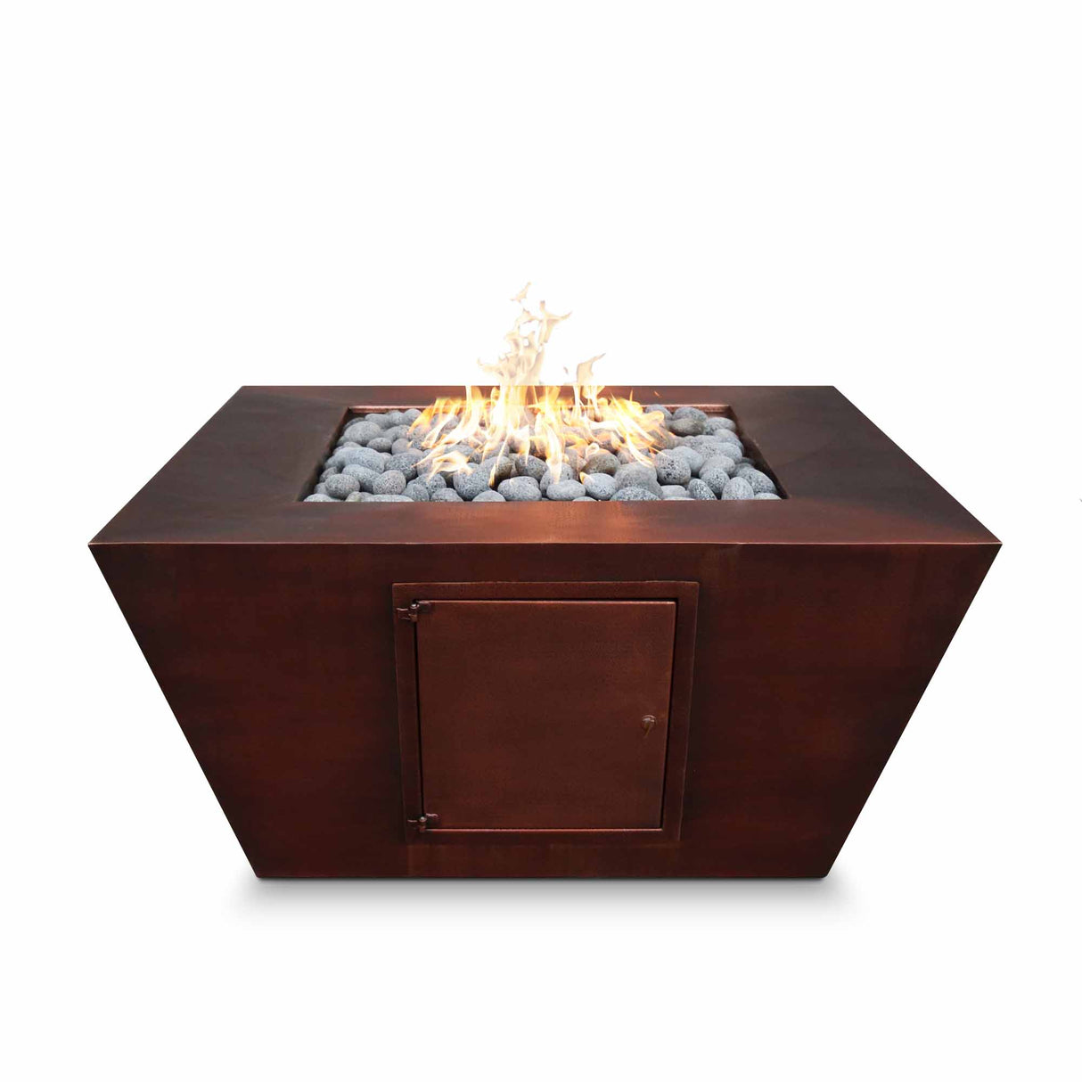 The Outdoor Plus 36" Redan Hammered Copper Square Fire Pit OPT-SQ36CPM