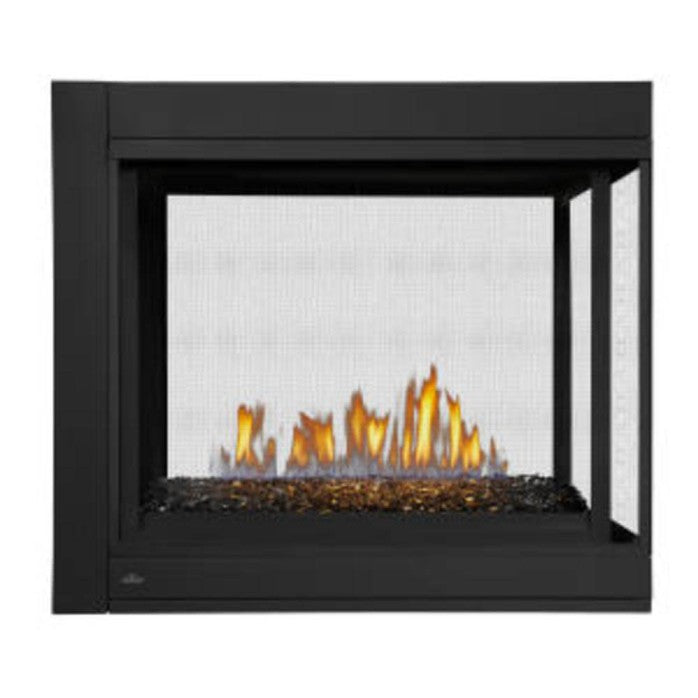 Napoleon Ascent Multi View, 3-Sided, Glass Ember Bed, Direct Vent Gas Fireplace BHD4PGN