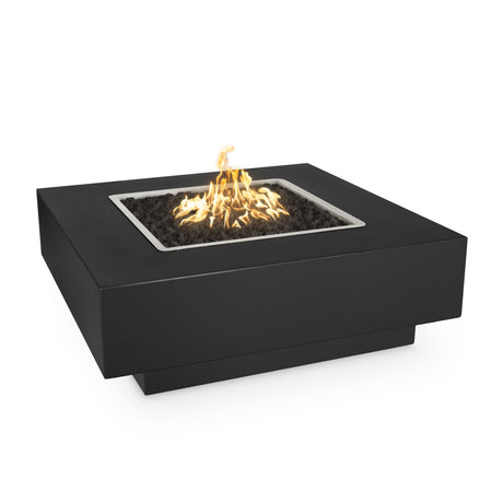 The Outdoor Plus 60" Cabo Powder Coated Metal Square Fire Pit OPT-CBSQ60PC