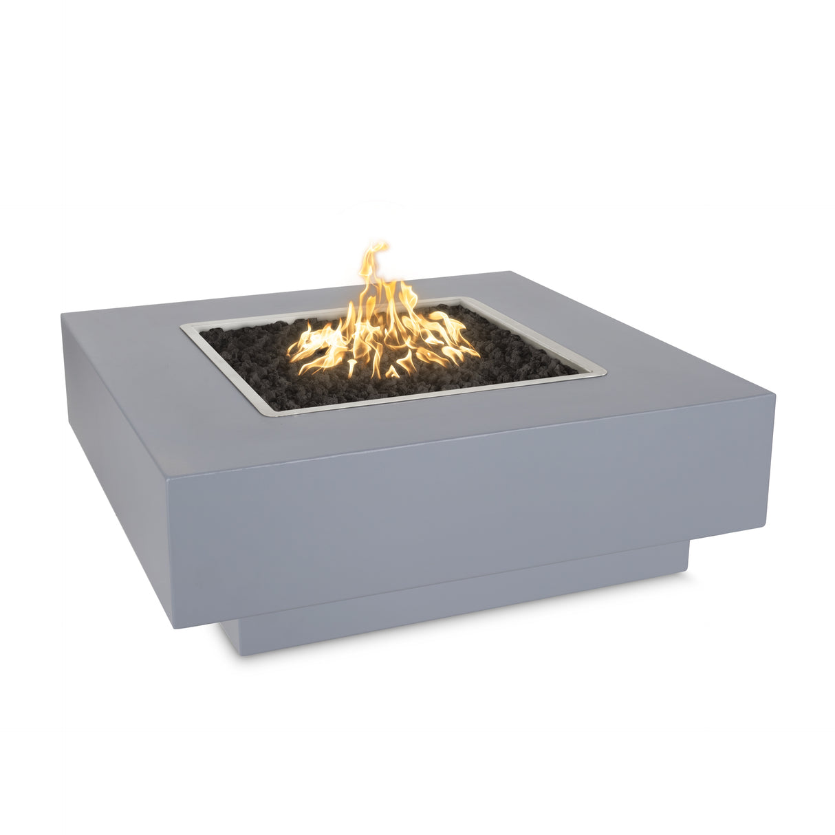 The Outdoor Plus 60" Cabo Powder Coated Metal Square Fire Pit OPT-CBSQ60PC