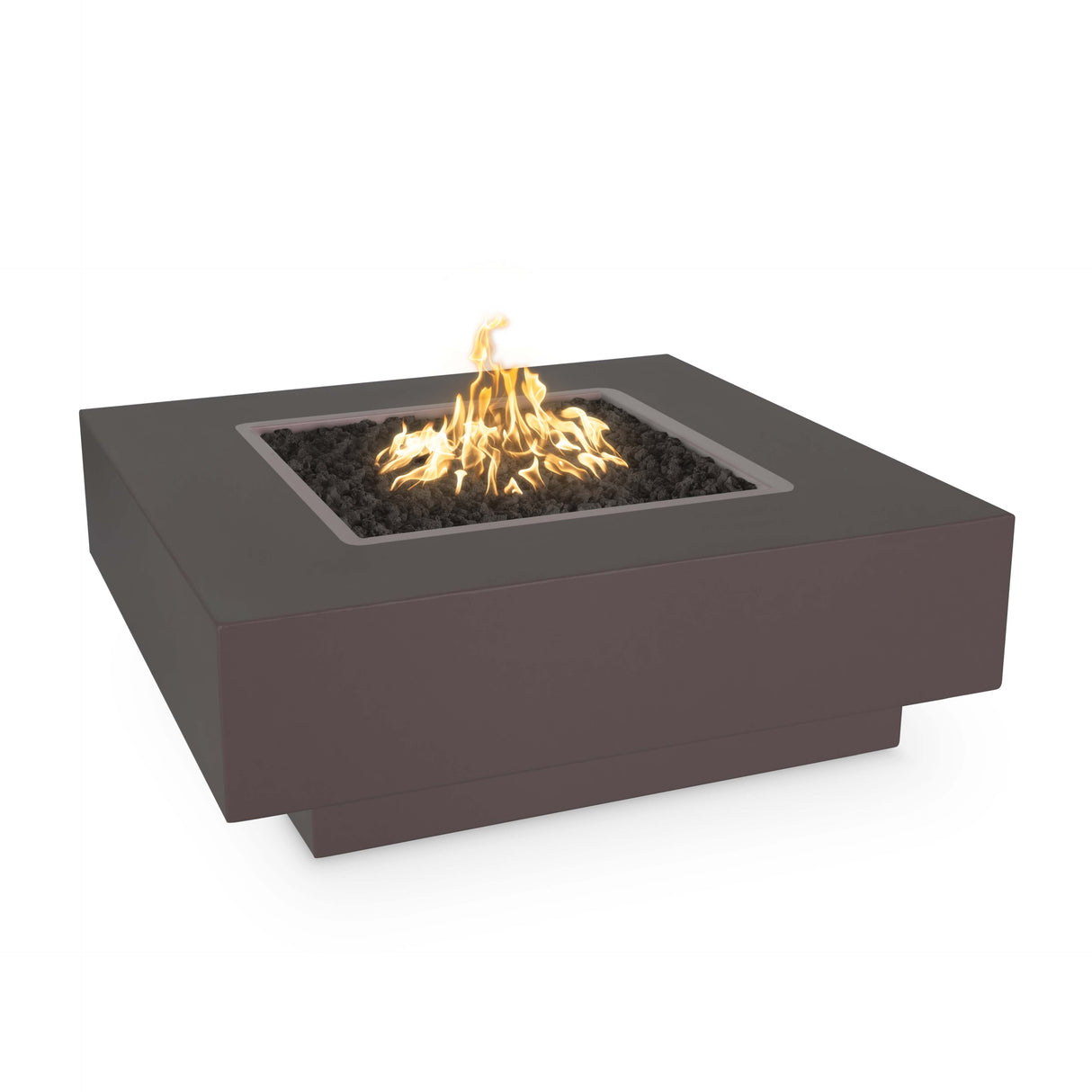 The Outdoor Plus 60" Cabo Powder Coated Metal Square Fire Pit OPT-CBSQ60PC