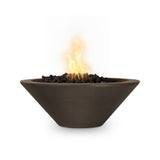 The Outdoor Plus 24" Cazo GFRC Concrete Round Fire Bowl OPT-24RFO