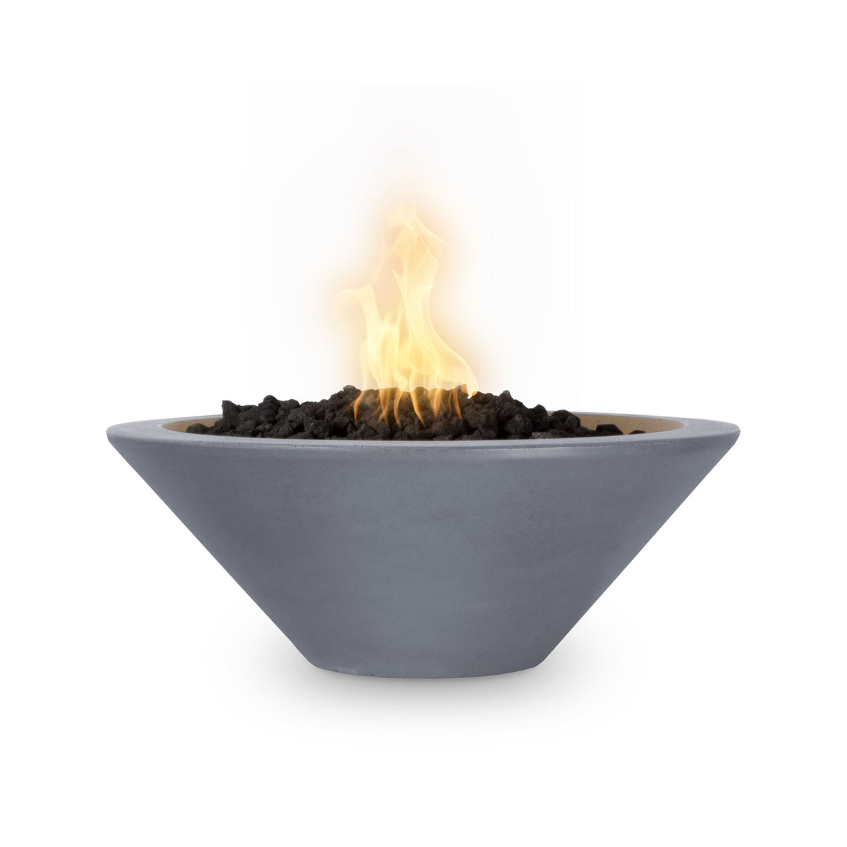 The Outdoor Plus 24" Cazo GFRC Concrete Round Fire Bowl OPT-24RFO