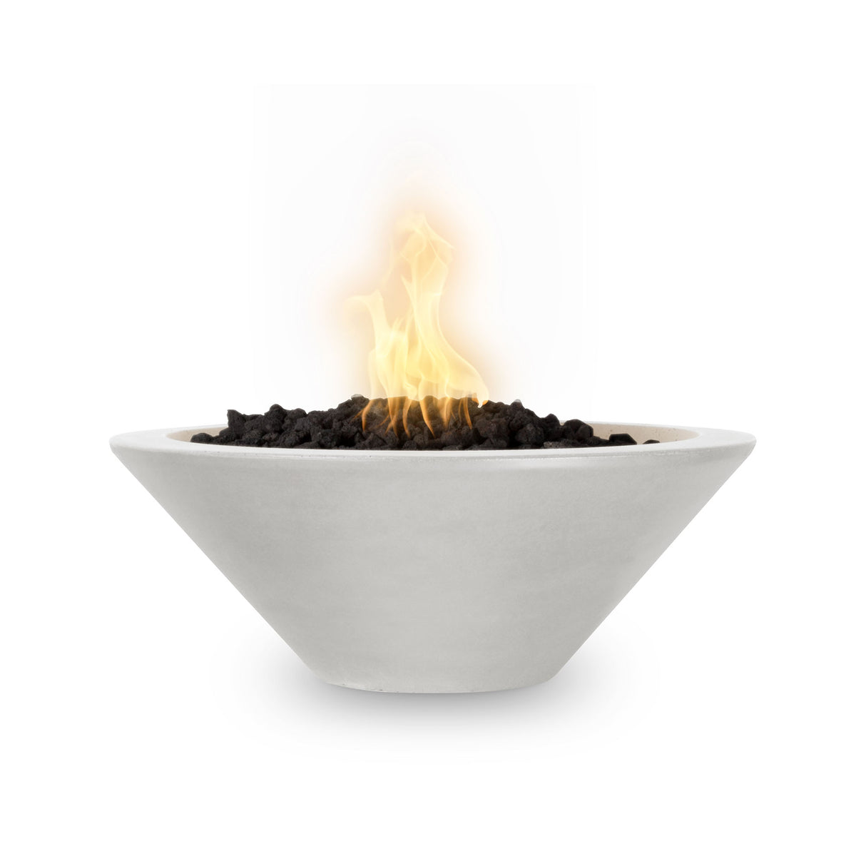 The Outdoor Plus 24" Cazo GFRC Concrete Round Fire Bowl OPT-24RFO