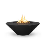 The Outdoor Plus 60" Cazo Powder Coated Metal Round Wide Ledge Fire Pit OPT-CZPC60