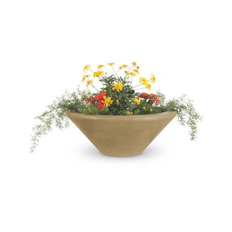 The Outdoor Plus 24" Cazo GFRC Concrete Round Planter Bowl OPT-24RP
