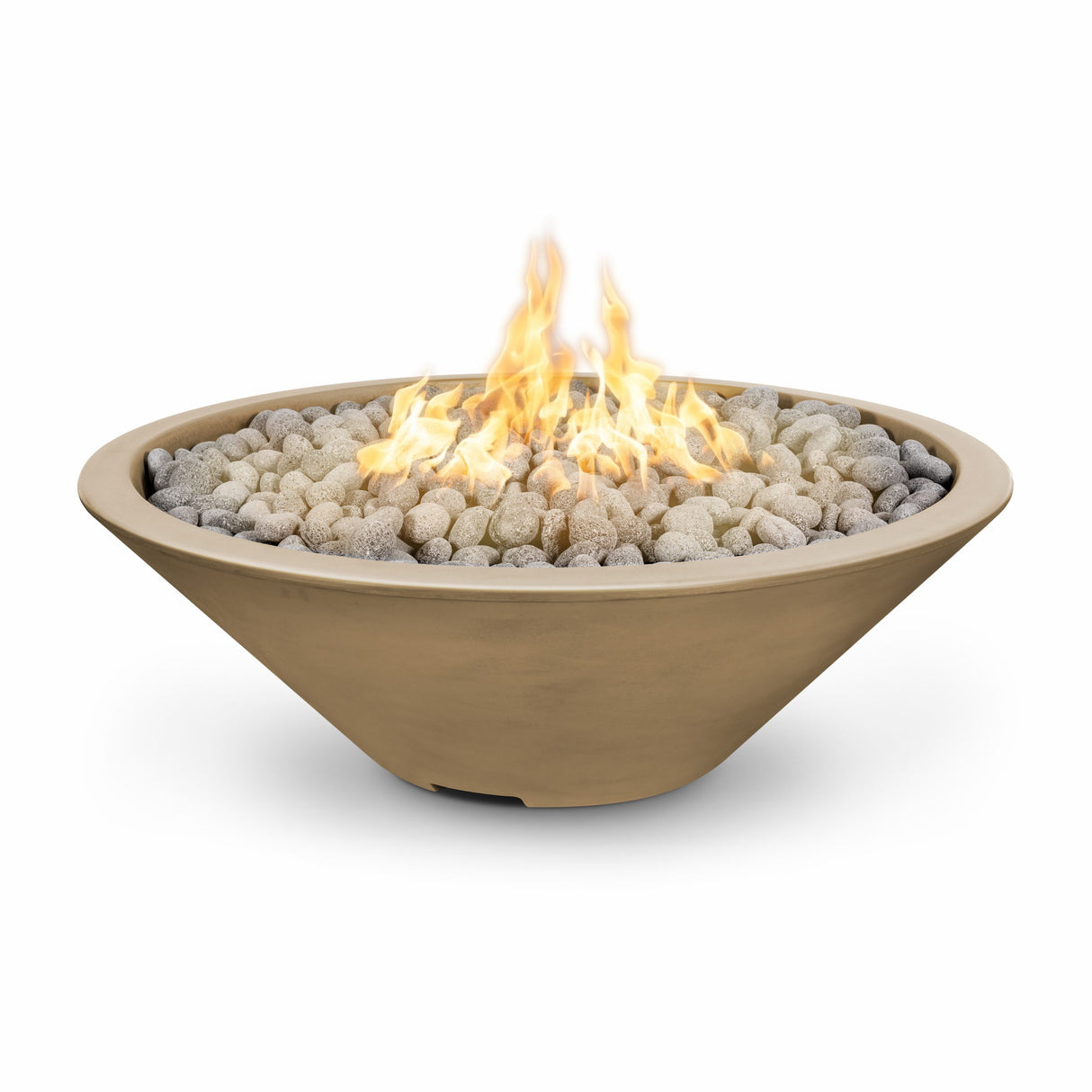 The Outdoor Plus 60" Cazo GFRC Concrete Round Fire Pit OPT-CZNL60