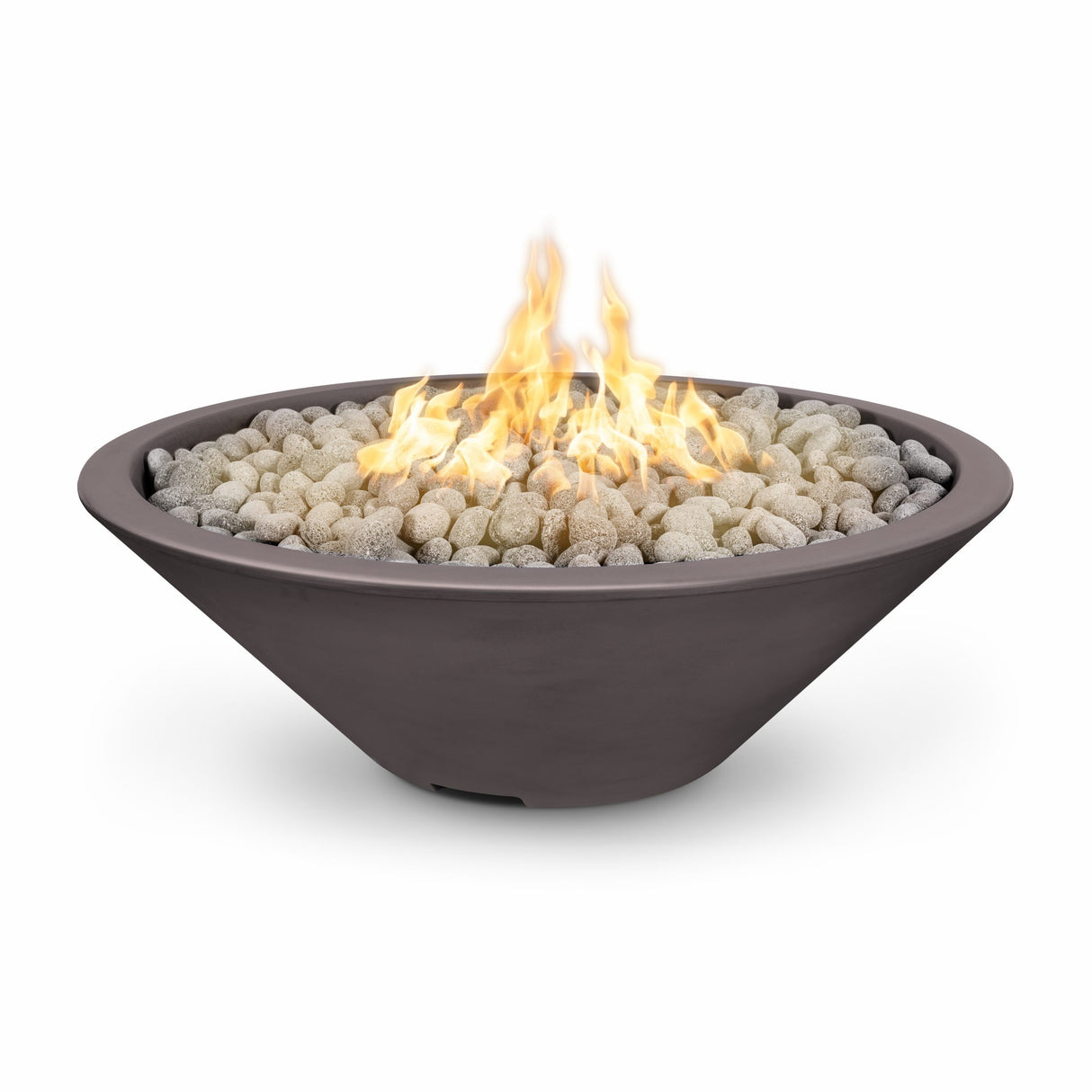 The Outdoor Plus 60" Cazo GFRC Concrete Round Fire Pit OPT-CZNL60